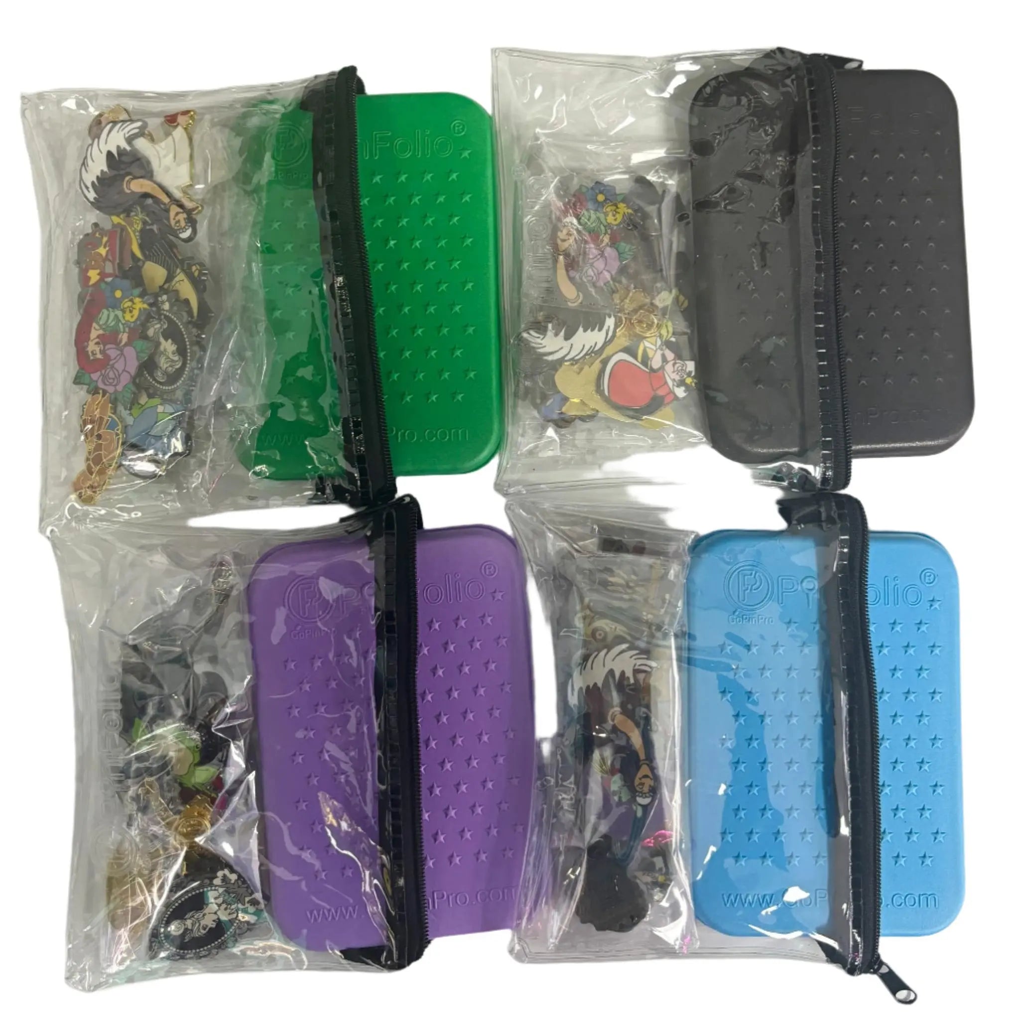 Mystery Trader Pack – Disney Pin Trading Set | Includes 10 Pins, PinFolio Mini Board & Zippered Pouch GoPinPro