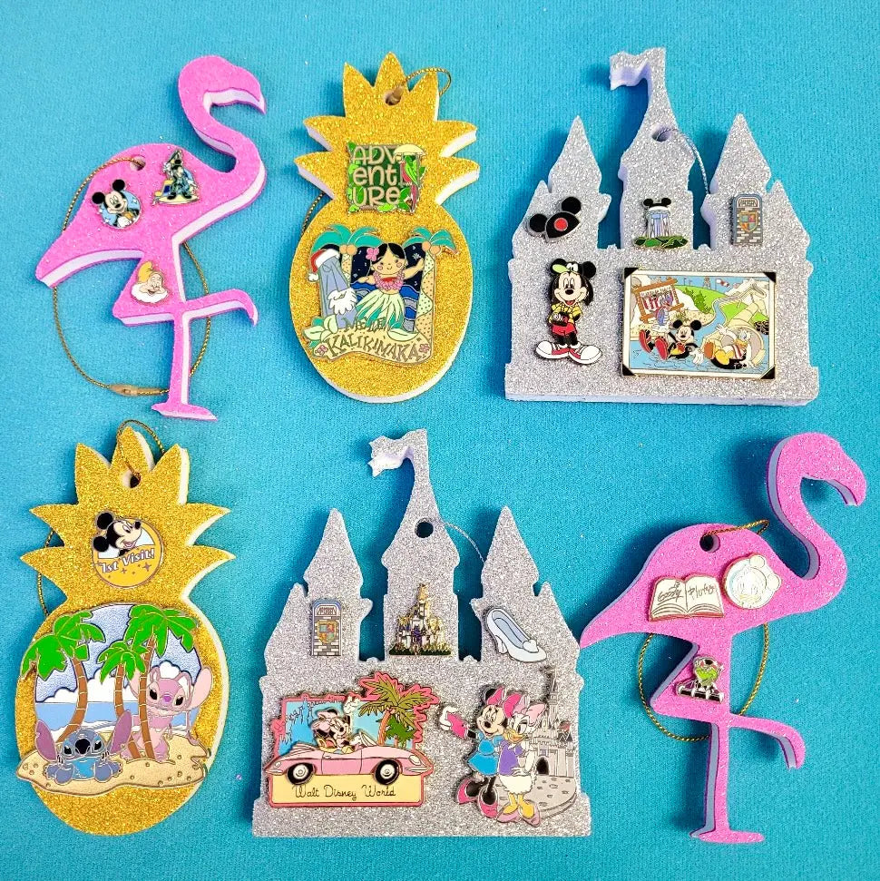 Seasonal PinFolio® Ornaments Set – Holiday Pin Displays | Set of 6 GoPinPro
