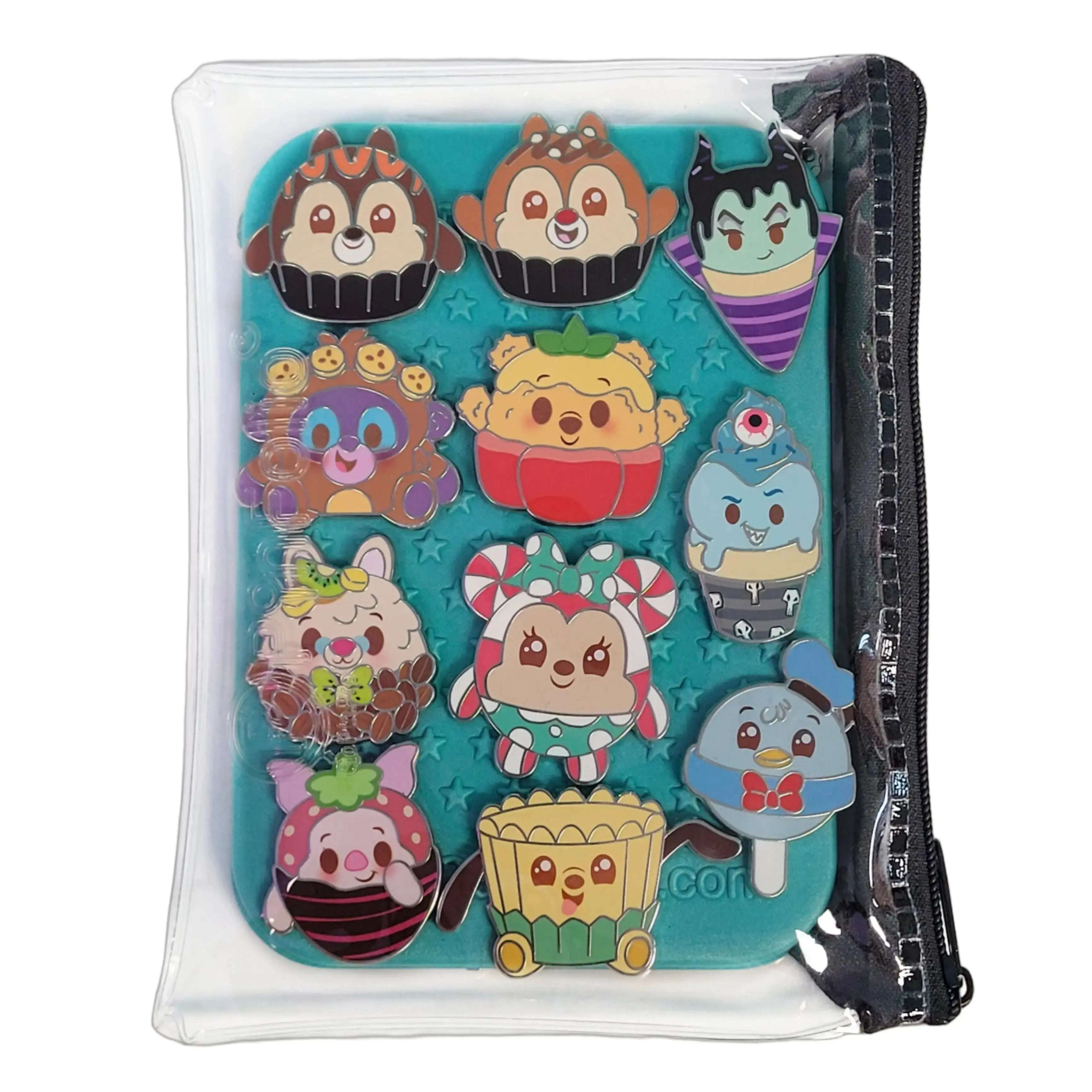 PinFolio® Safe'N'Go® Zippered Pouch for Mini Boards Pack of 5 – Secure and Customizable Pin Storage Sleeves GoPinPro