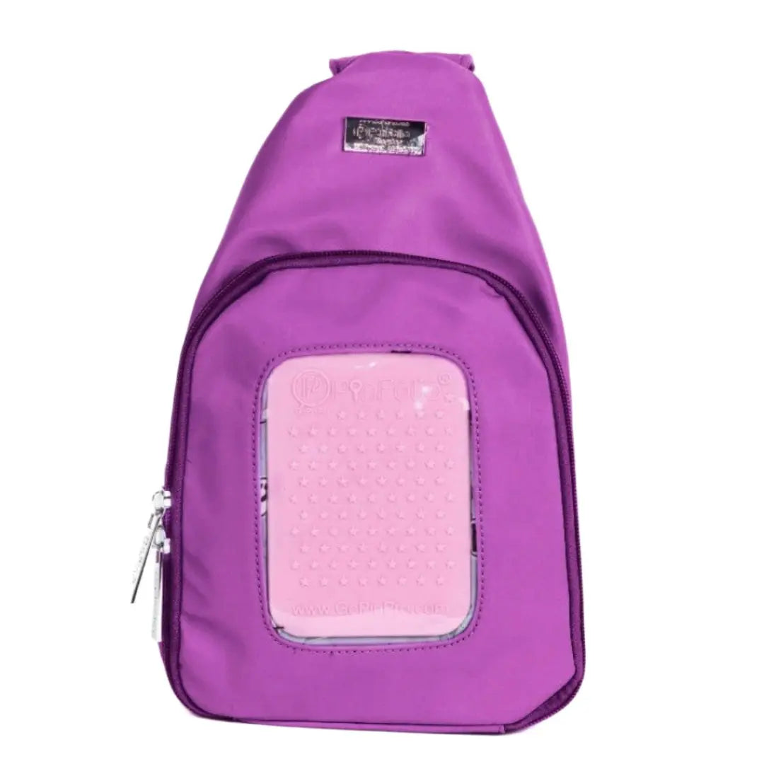 PinFolio® Sling Bag – Pin Trading & Display Bag with Transparent Window & Removable Pouches GoPinPro