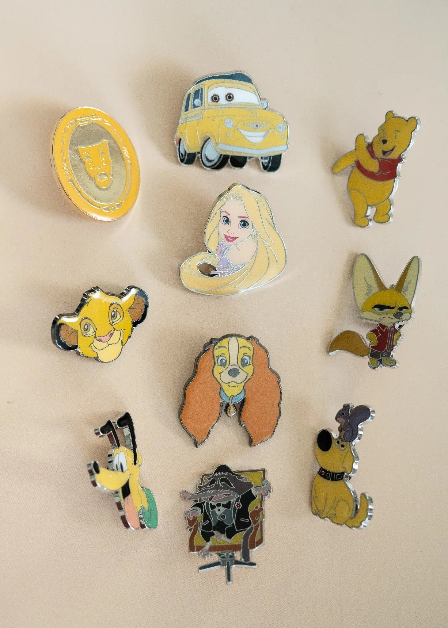 Mystery Trader Pack – Official Licensed Disney Pins designed by GoPinPro Trading Set | Includes 10 Pins, PinFolio Mini Board & Zippered Pouch GoPinPro