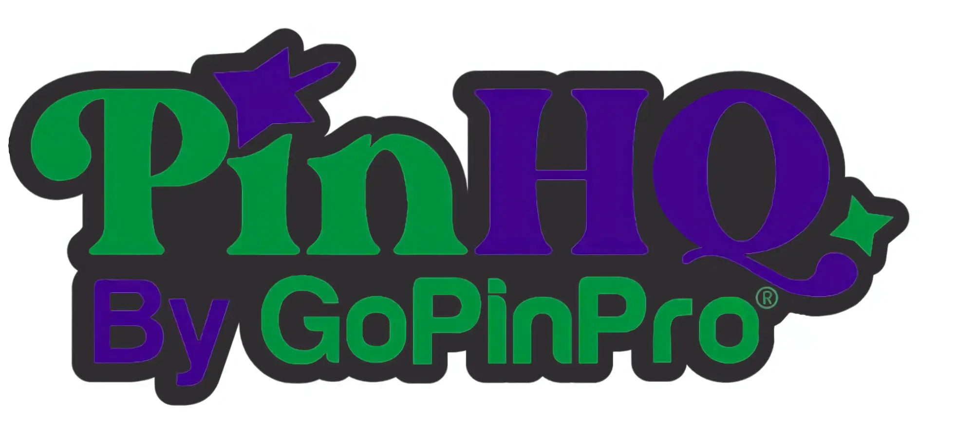 Pin HQ® by GoPinPro® Logo Pin – 1.5” Sparkle & Glow-In-The-Dark Col... GoPinPro