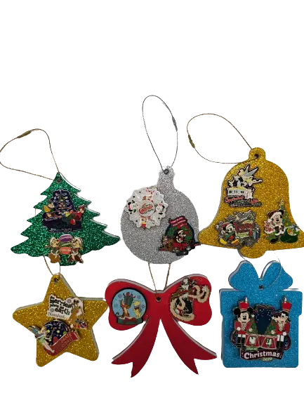 Seasonal PinFolio® Ornaments Set – Holiday Pin Displays | Set of 6 GoPinPro