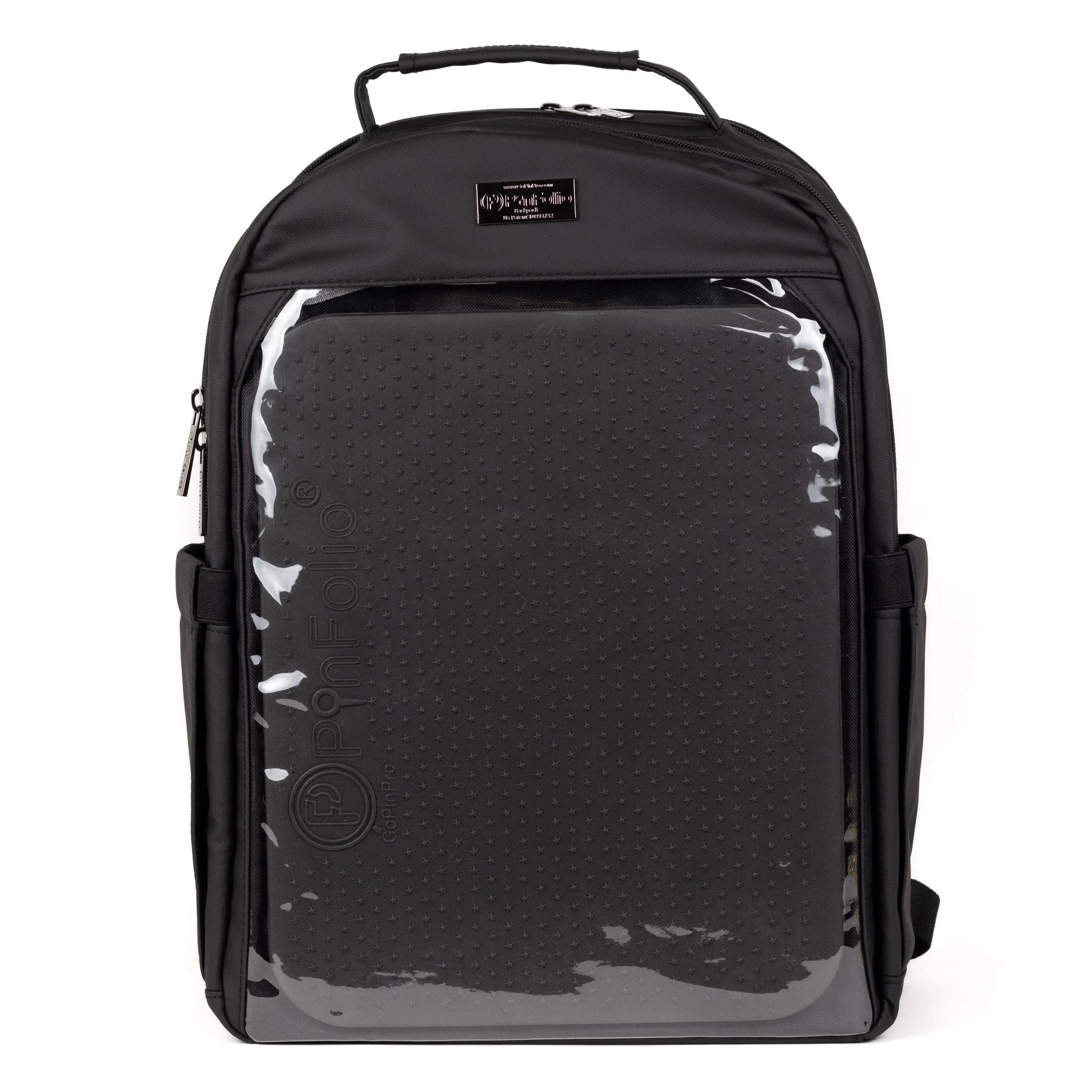 PinFolio® Backpack – Stylish Pin Organizer & Display Bag | Holds Stick'N'Go® Board | Perfect for Pin Collectors on the Go GoPinPro