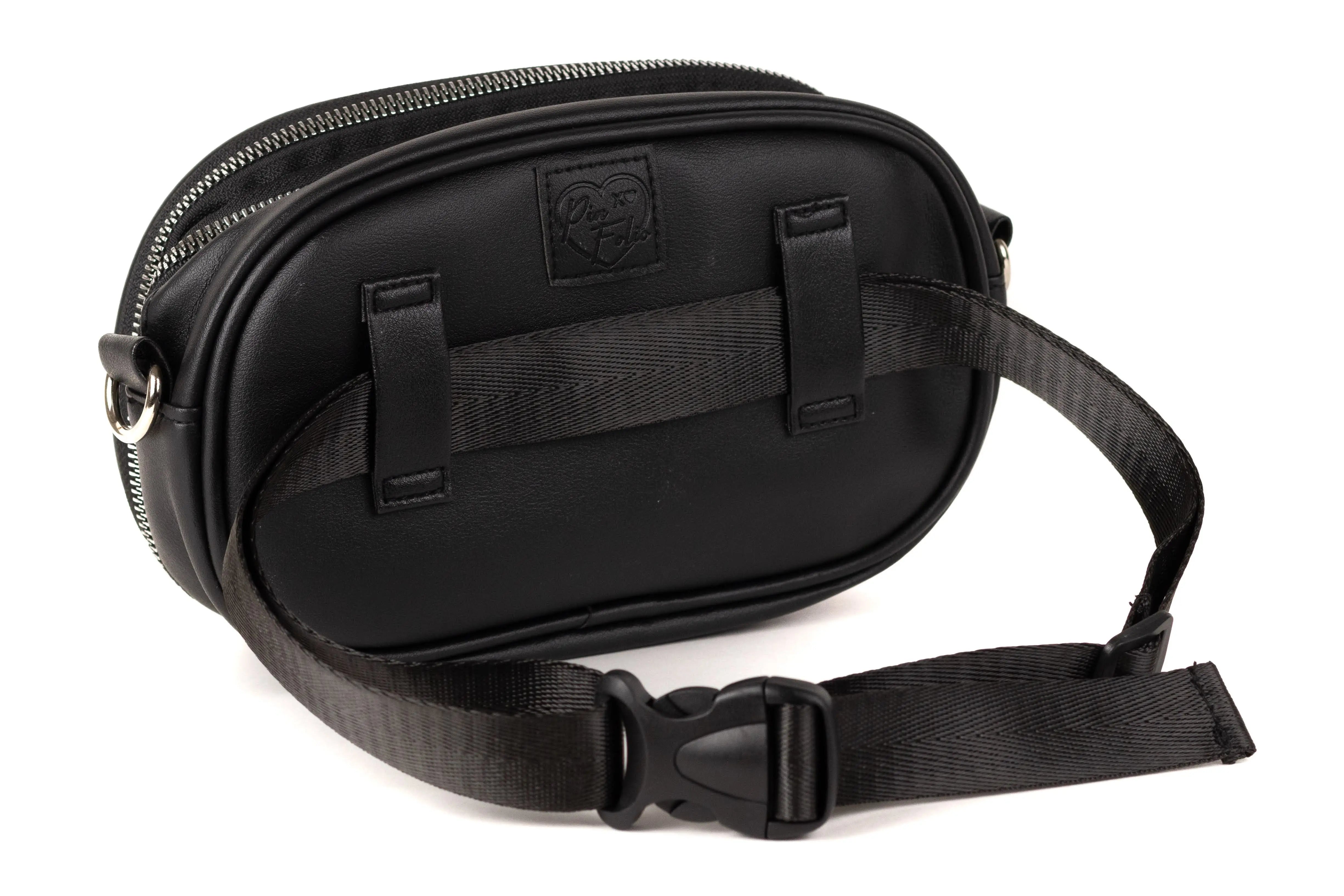 PinFolio® Hipster Bag – Stylish Enamel Pin Display & Storage Bag | Vegan Leather with Adjustable Strap GoPinPro