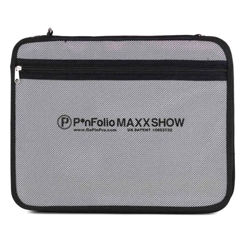 PinFolio® Maxx SHOW – Enamel Pin Display & Trading Case | 3 Stick'N'Go® Surfaces | Holds Up to 180 1" Pins GoPinPro