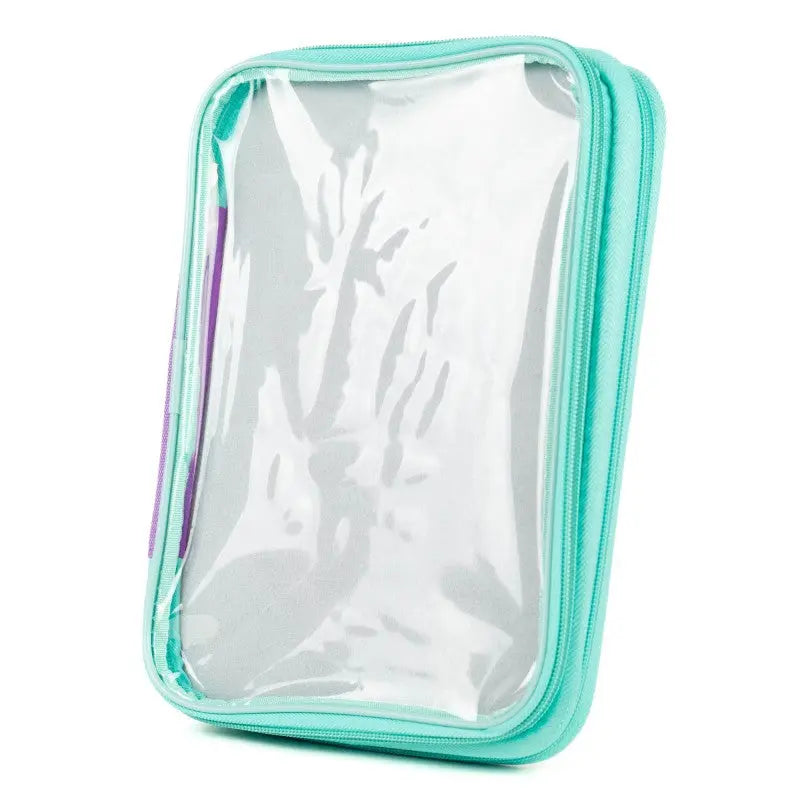 PinFolio® Show – Portable Enamel Pin Display and Storage Case with Stick'N'Go® Technology, Holds 100 Pins, Clear Front Window, Adjustable Strap GoPinPro