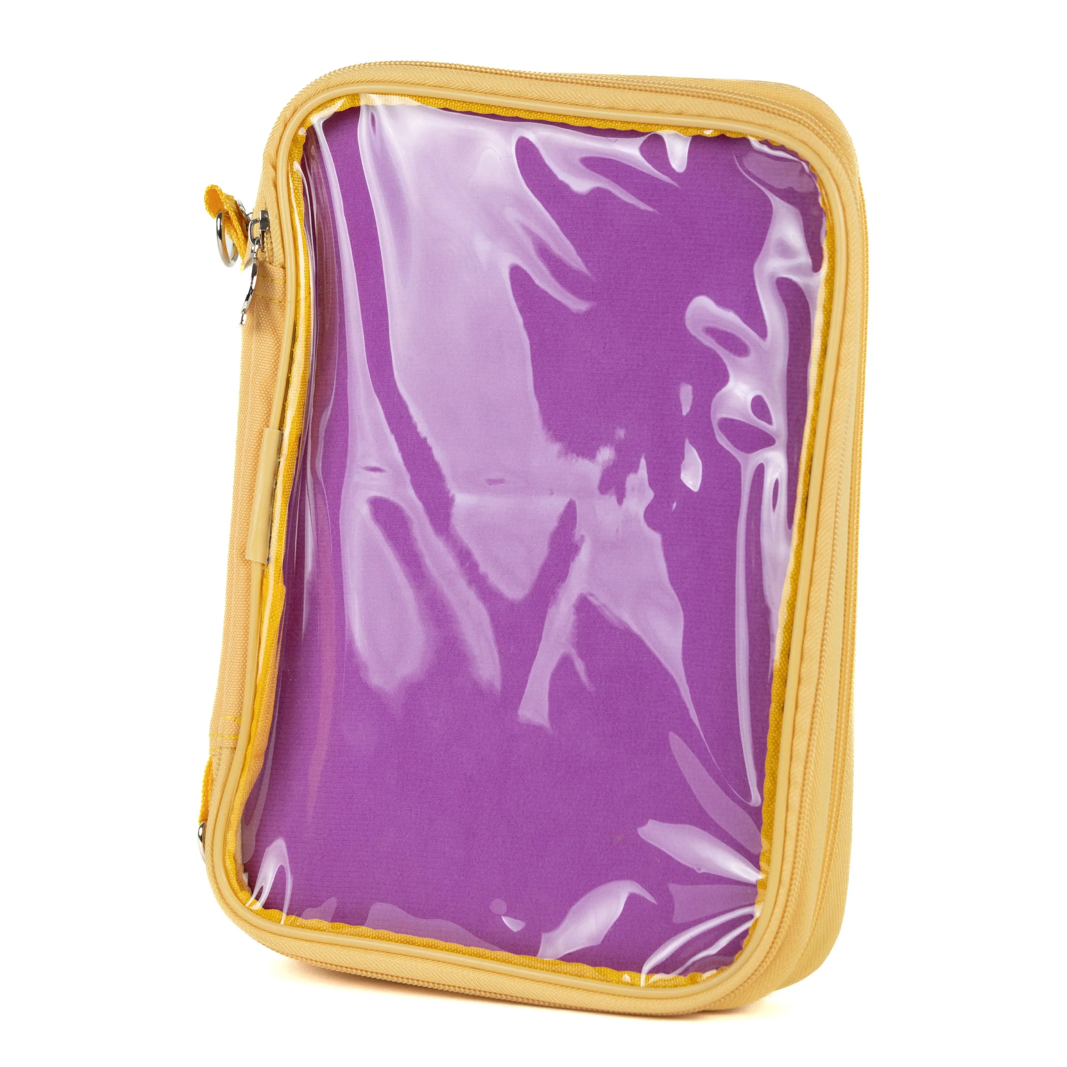 PinFolio® Show – Portable Enamel Pin Display and Storage Case with Stick'N'Go® Technology, Holds 100 Pins, Clear Front Window, Adjustable Strap GoPinPro