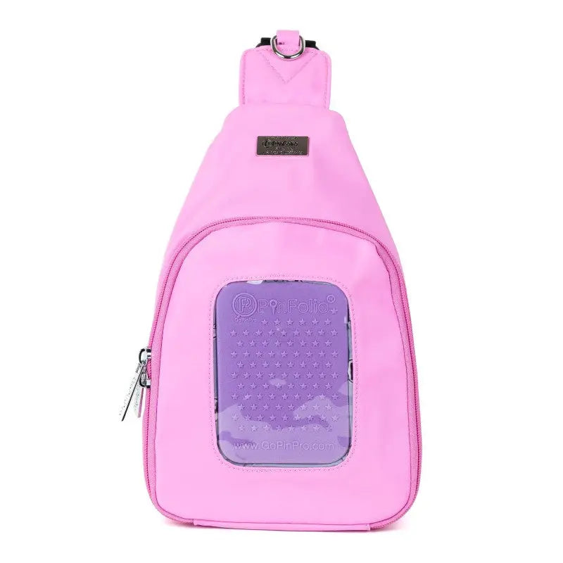 PinFolio® Sling Bag – Pin Trading & Display Bag with Transparent Window & Removable Pouches GoPinPro