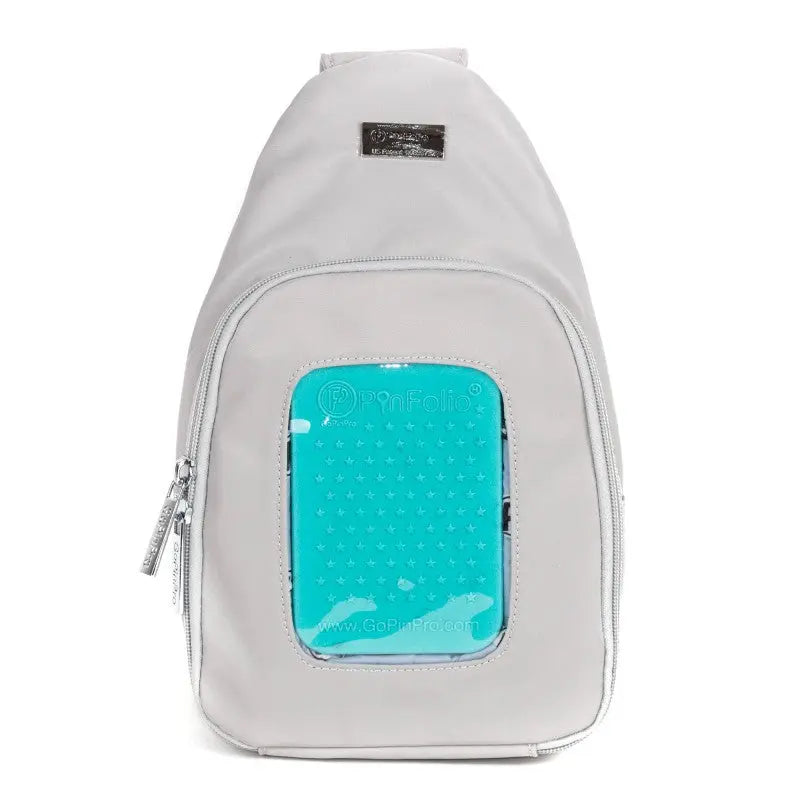 PinFolio® Sling Bag – Pin Trading & Display Bag with Transparent Window & Removable Pouches GoPinPro