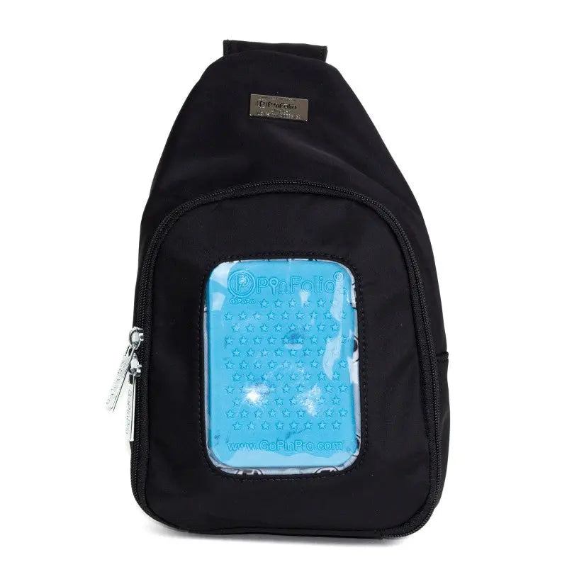 PinFolio® Sling Bag – Pin Trading & Display Bag with Transparent Window & Removable Pouches GoPinPro