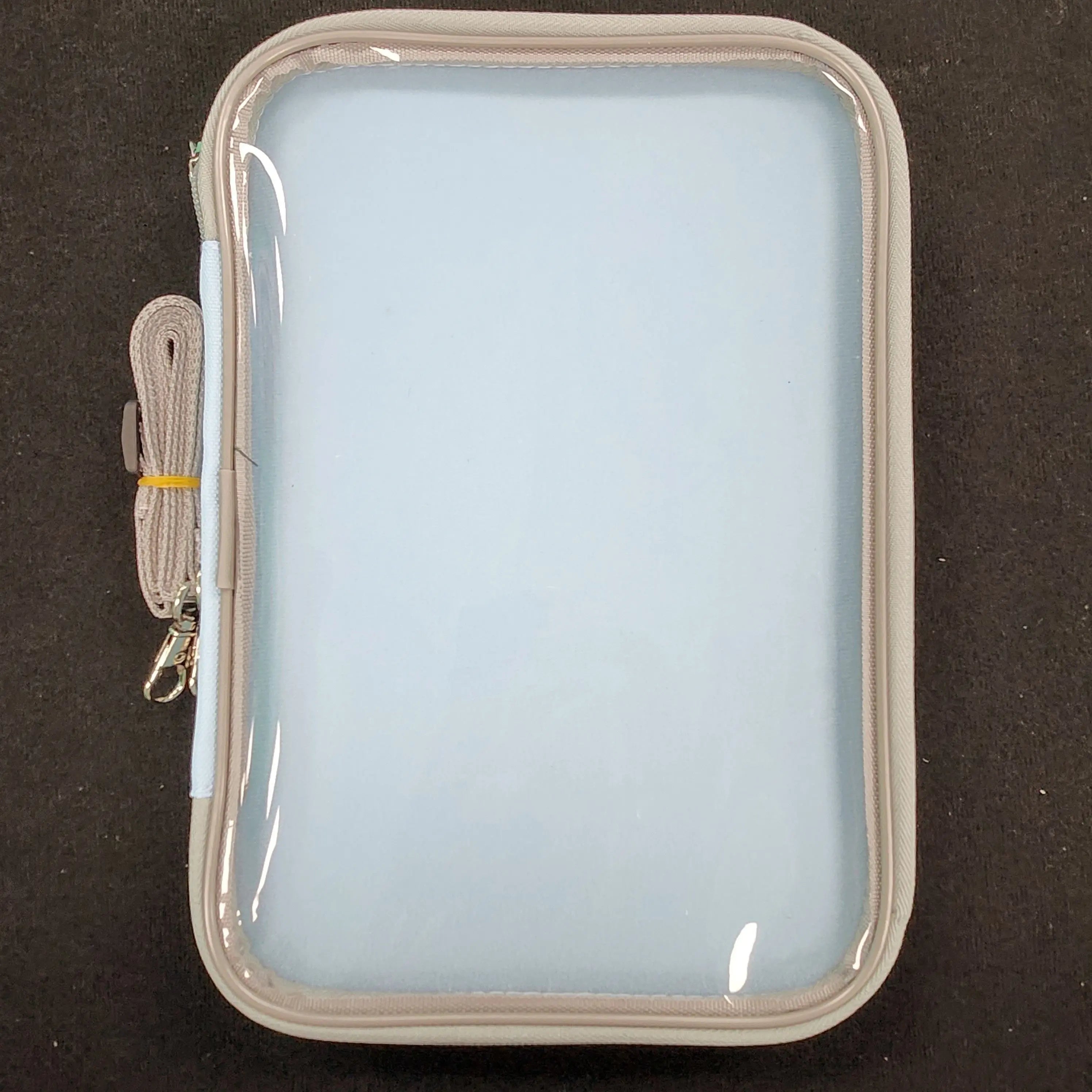 PinFolio® Show – Portable Enamel Pin Display and Storage Case with Stick'N'Go® Technology, Holds 100 Pins, Clear Front Window, Adjustable Strap GoPinPro