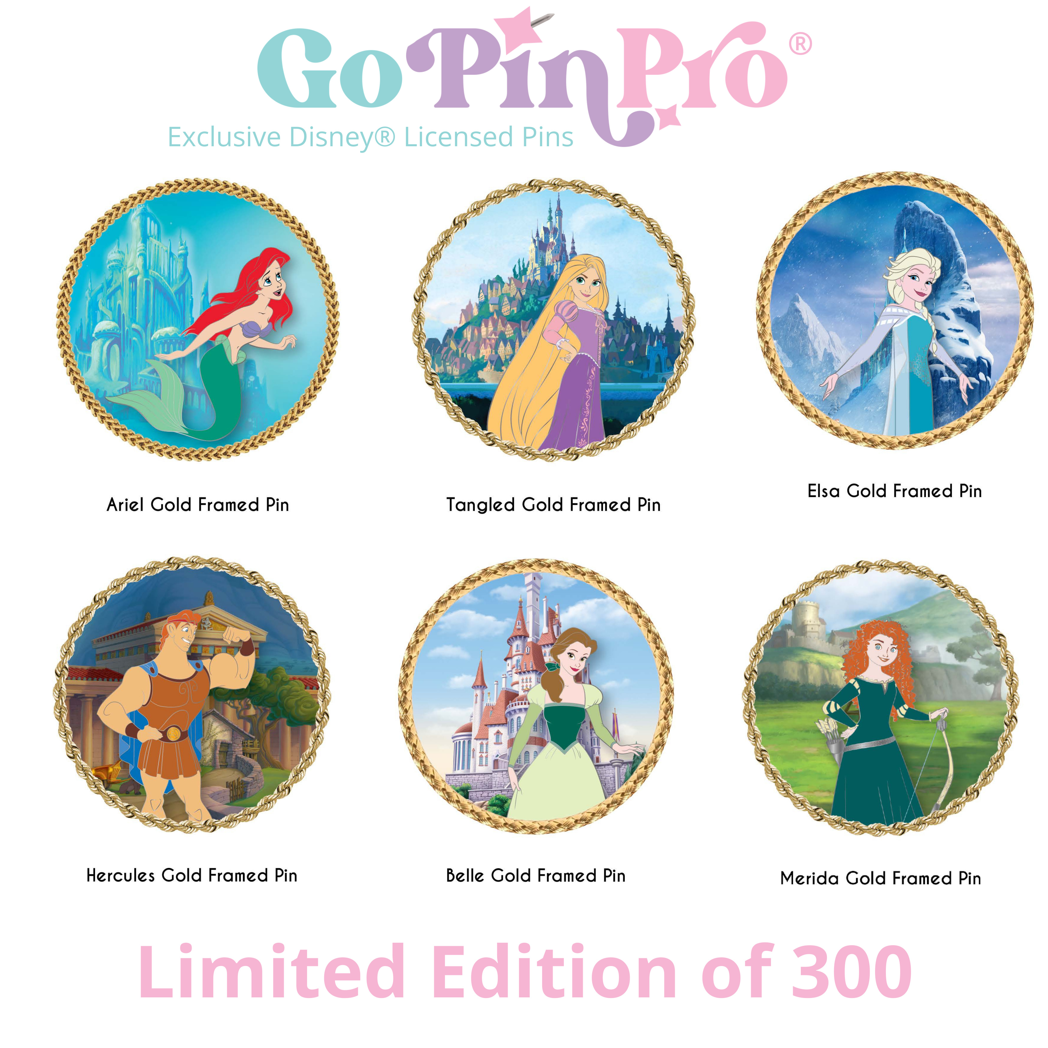 Introducing Our Exclusive Disney® Homes Pin Set