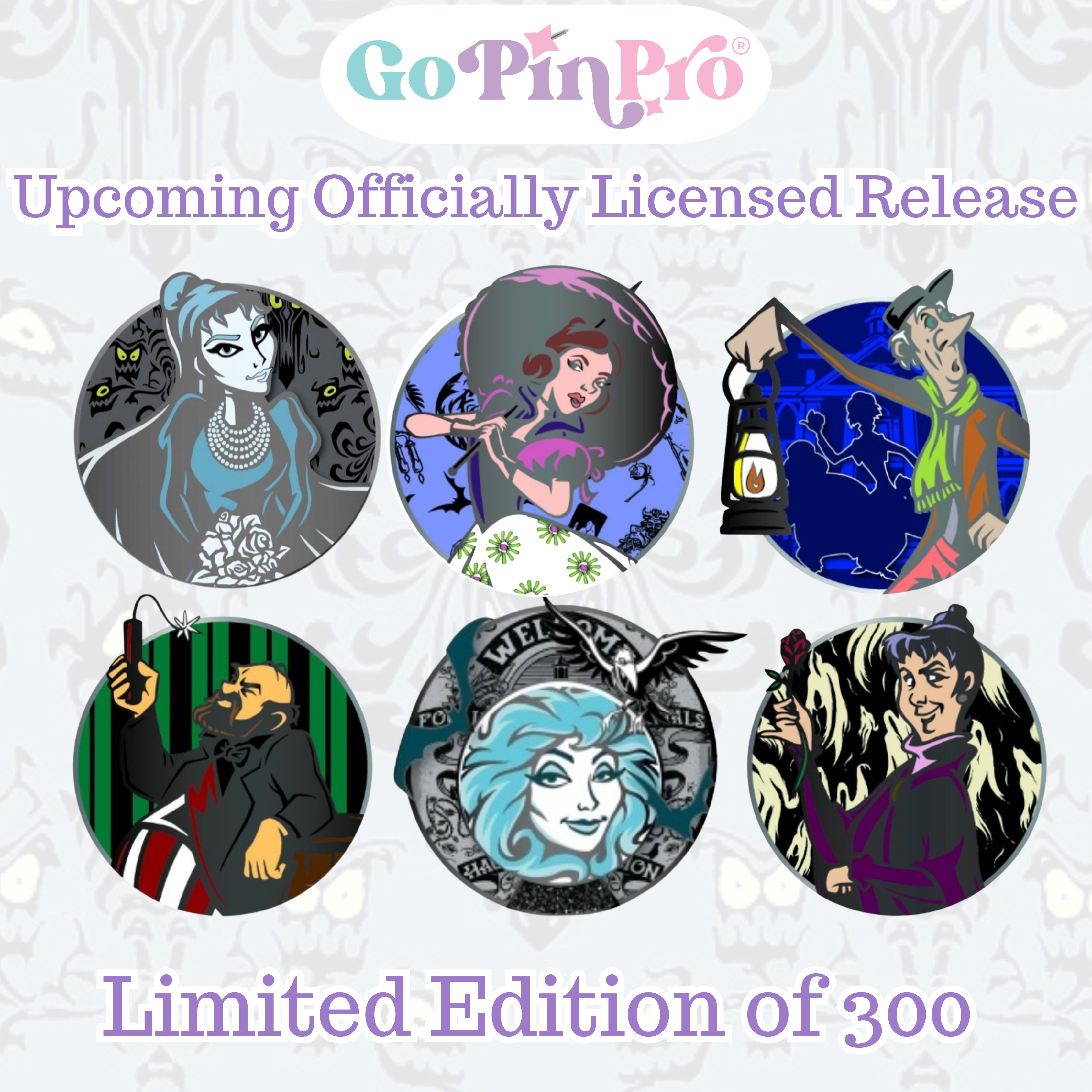 GoPinPro's Haunted Mansion Pin Set