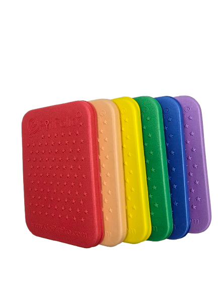 Itty Bitty Mini PinFolio Boards – Compact Pin Display & Storage | Set of 5 (Rainbow Pack Available)