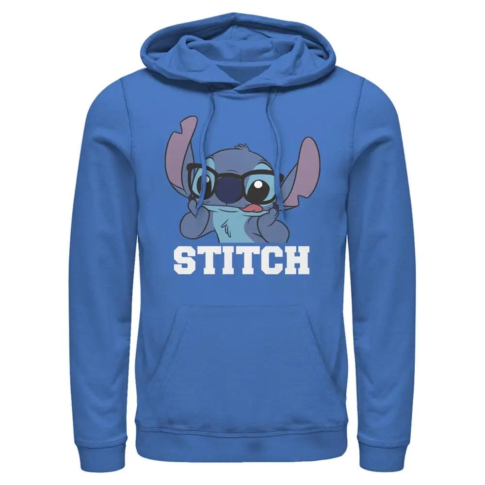 Men's Disney Disney Lilo & Stitch Silly Black Glasses Lightweight Hoodie