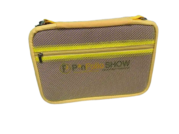 PinFolio® Show – Portable Enamel Pin Display and Storage Case with Stick'N'Go® Technology, Holds 100 Pins, Clear Front Window, Adjustable Strap GoPinPro