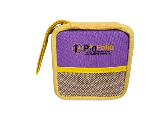 PinFolio® Mini Show – Portable Pin Organizer & Display for Disney Pin Traders | Holds Up to 30 Pins GoPinPro