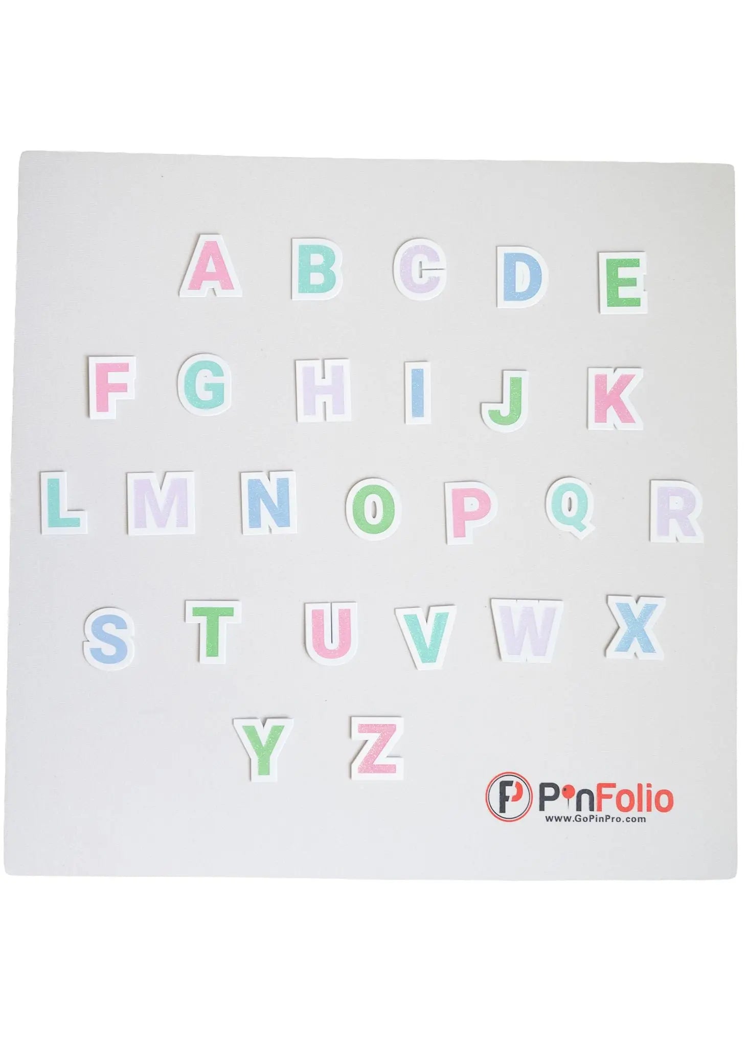 GoPinPro® Sparkly Alphabet Letter Pins GoPinPro