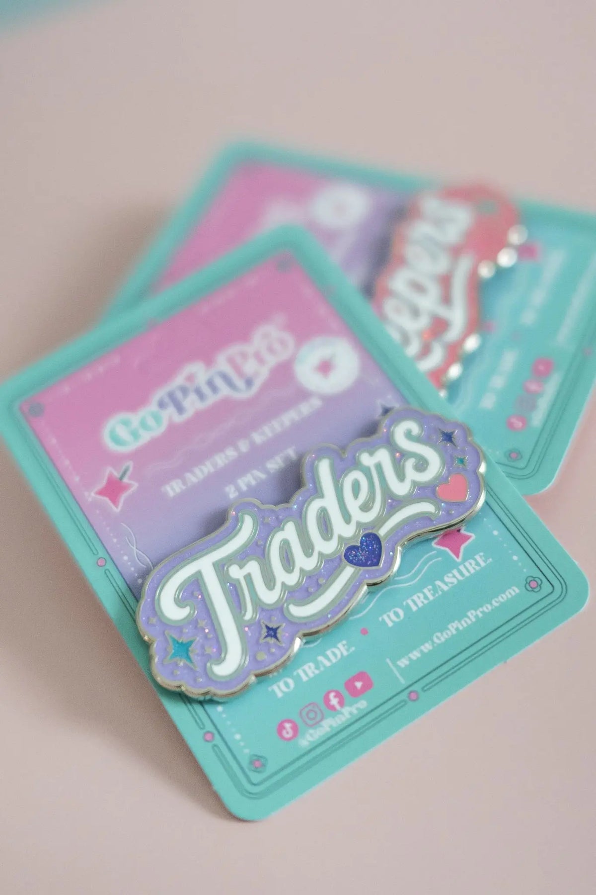 Traders & Keepers Pin Set | 2 Enamel Pins by GoPinPro GoPinPro