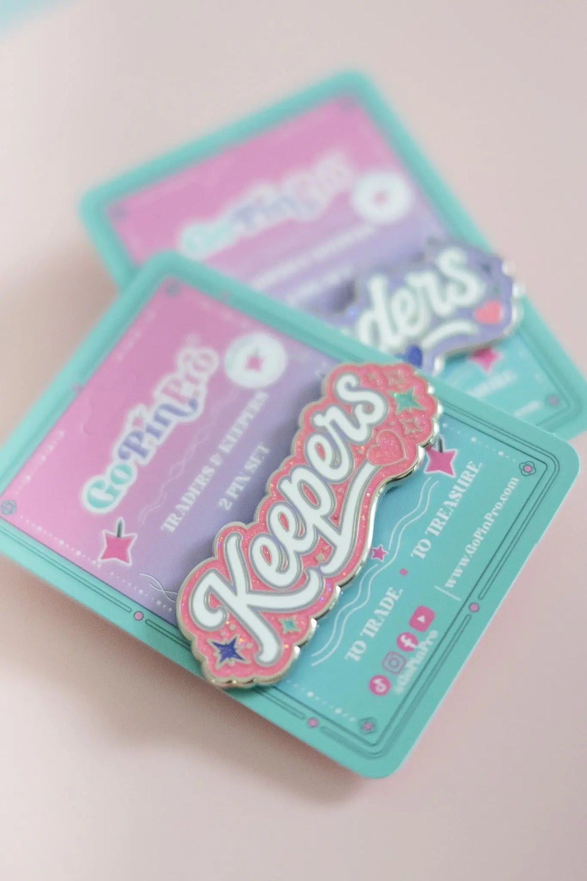 Traders & Keepers Pin Set | 2 Enamel Pins by GoPinPro GoPinPro