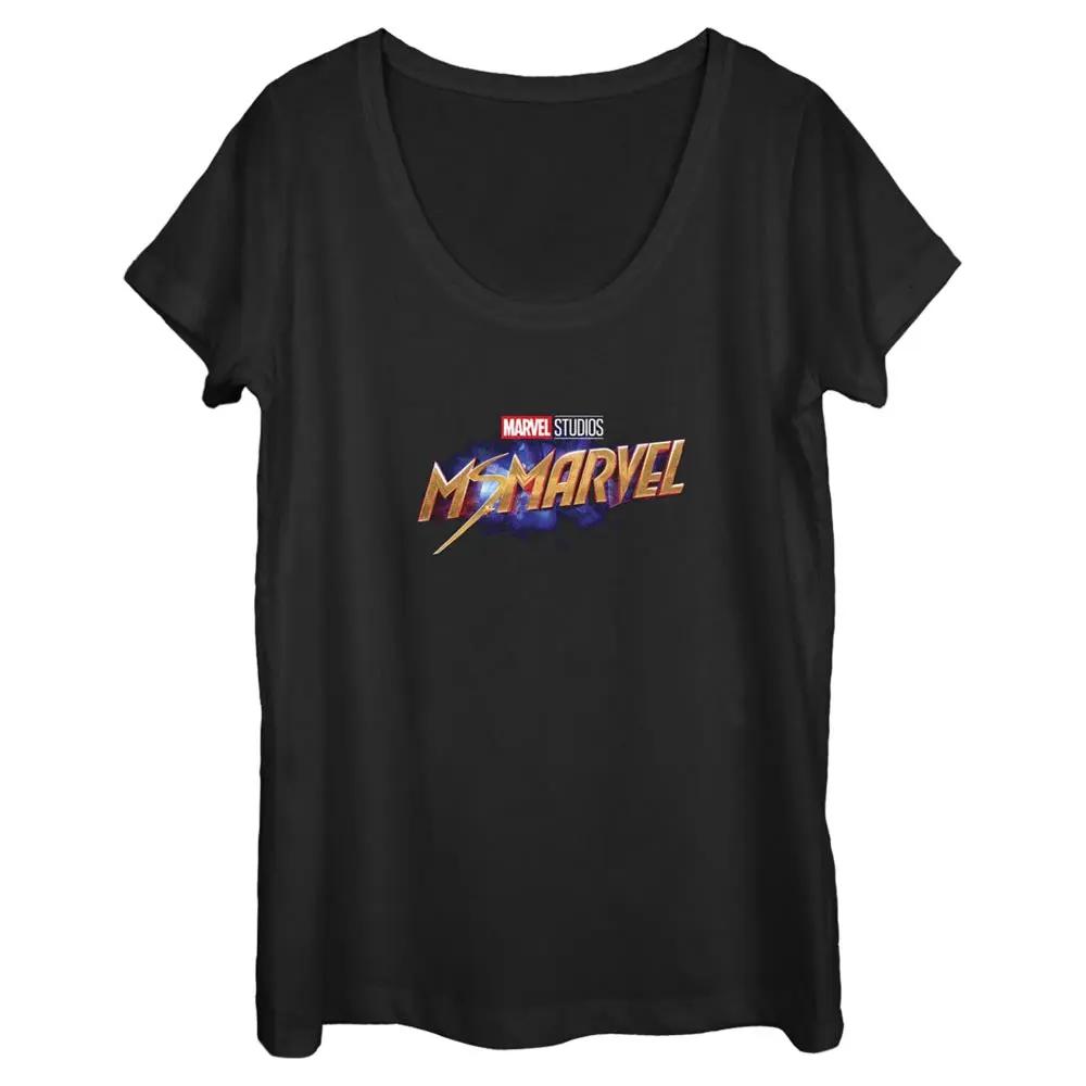 Women's Marvel Ms Logo Scoop Neck T-Shirt