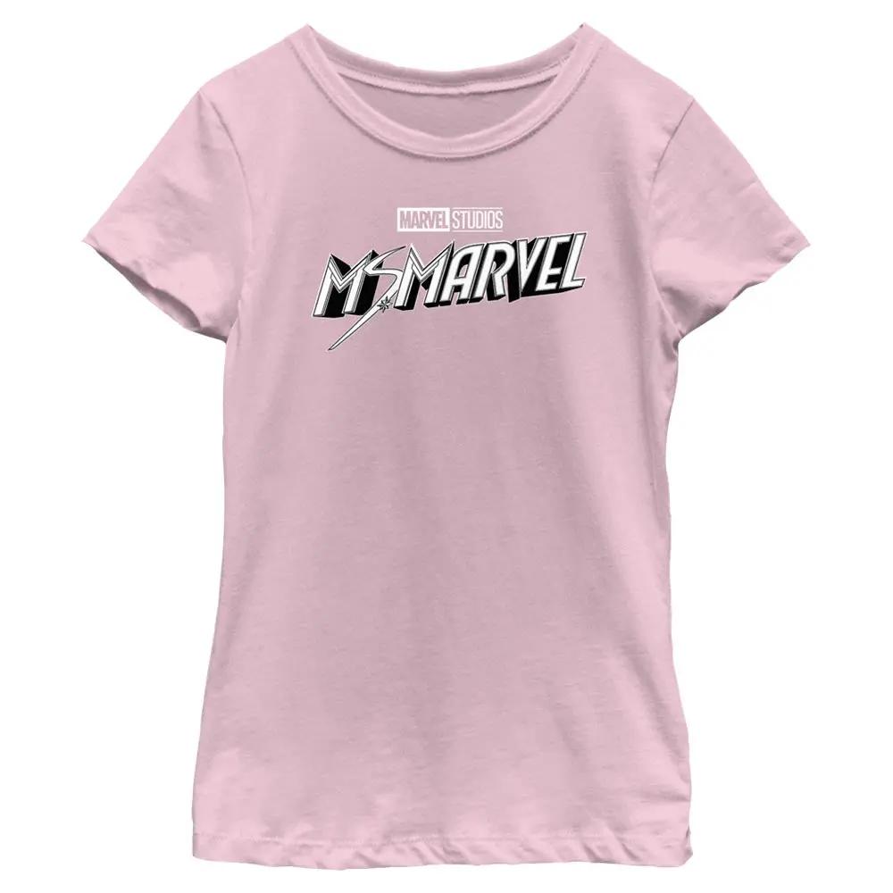 Girl's Marvel Black and White T-Shirt
