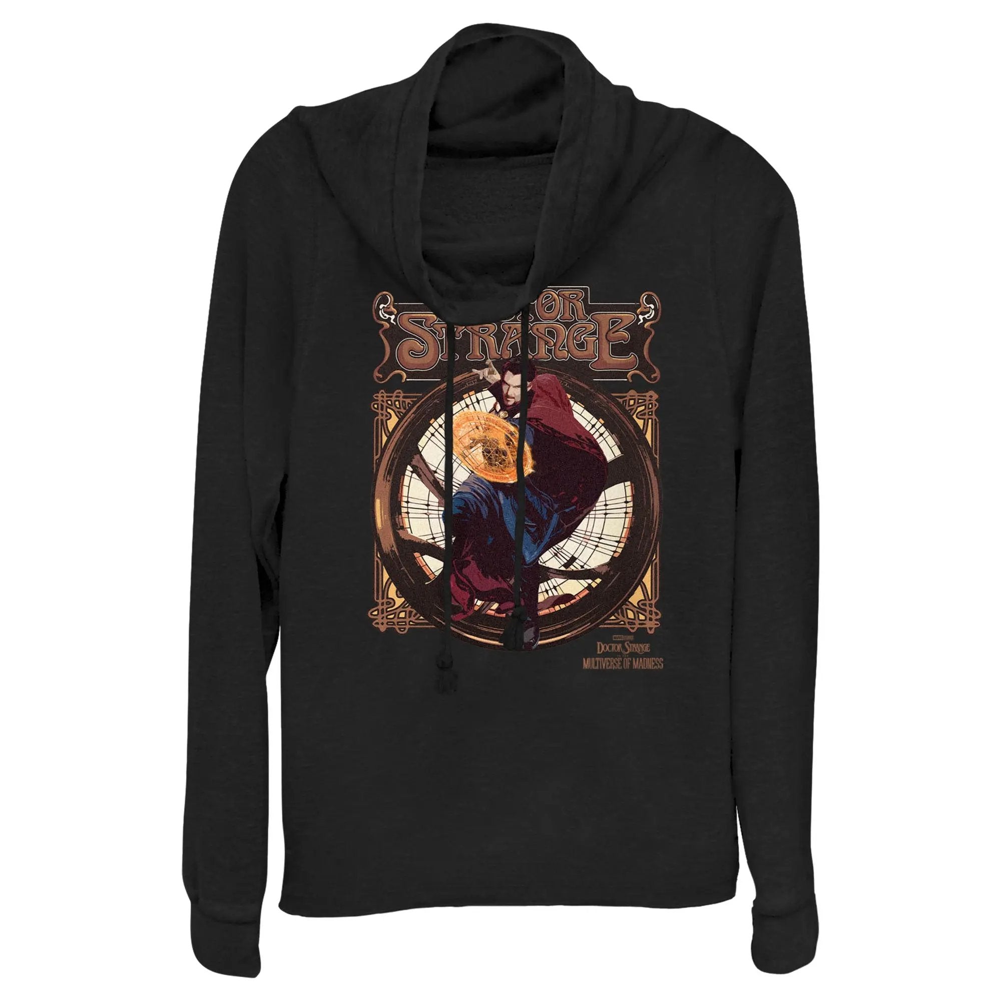 Junior's Marvel Retro Seal Cowl Neck