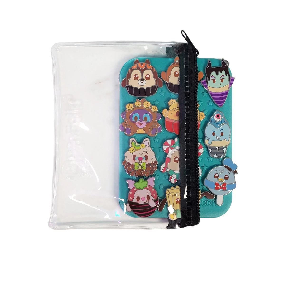 PinFolio® Safe'N'Go® Zippered Pouch for Mini Boards Pack of 5 – Secure and Customizable Pin Storage Sleeves GoPinPro