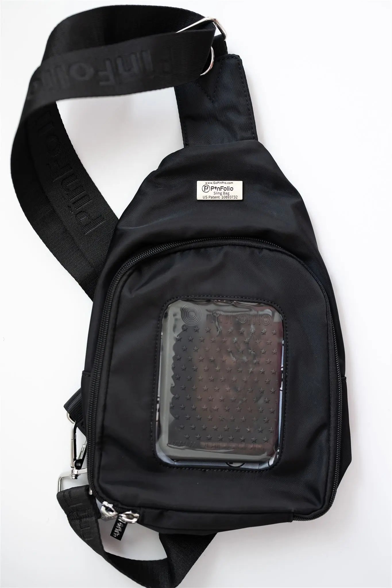 PinFolio® Sling Bag – Pin Trading & Display Bag with Transparent
