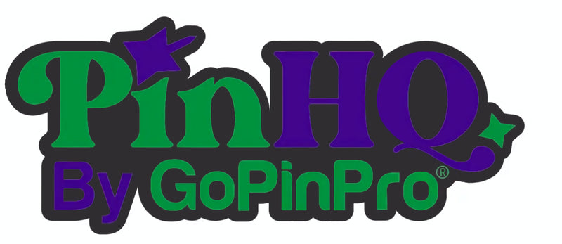 Pin HQ by GoPinPro Logo Pin