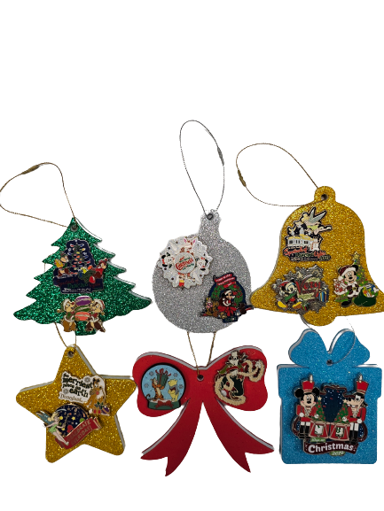 Seasonal PinFolio® Ornaments Set – Holiday Pin Displays | Set of 6