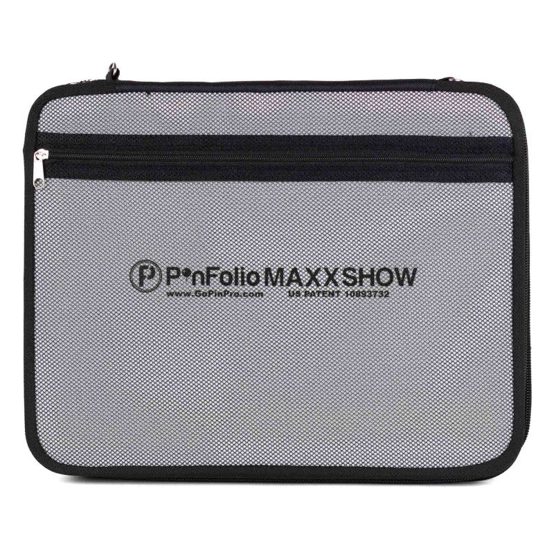 PinFolio® Maxx SHOW – Enamel Pin Display & Trading Case | 3 Stick'N'Go® Surfaces | Holds Up to 180 1" Pins