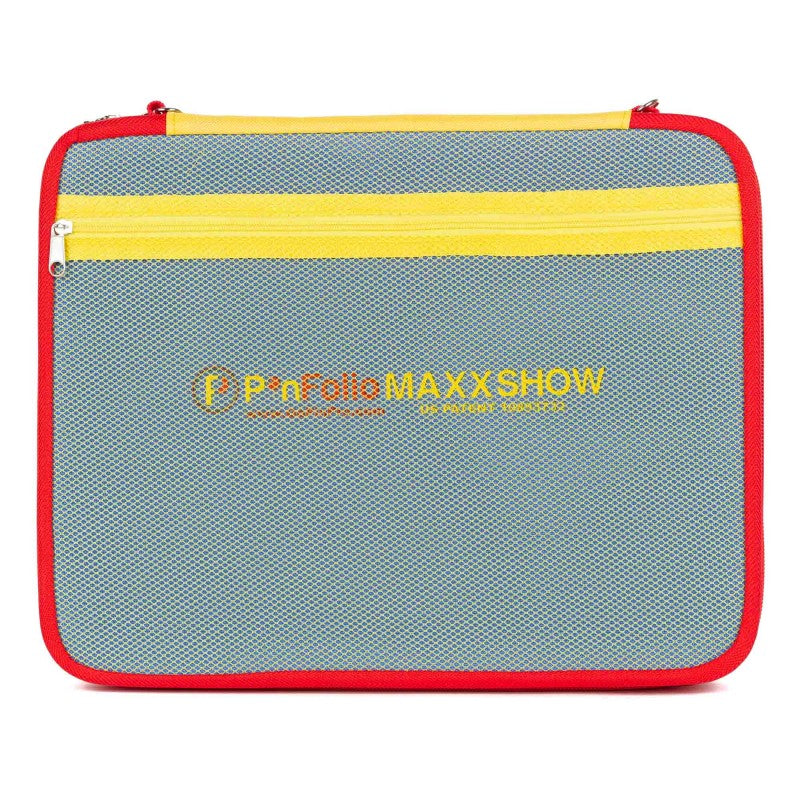 PinFolio® Maxx SHOW – Enamel Pin Display & Trading Case | 3 Stick'N'Go® Surfaces | Holds Up to 180 1" Pins