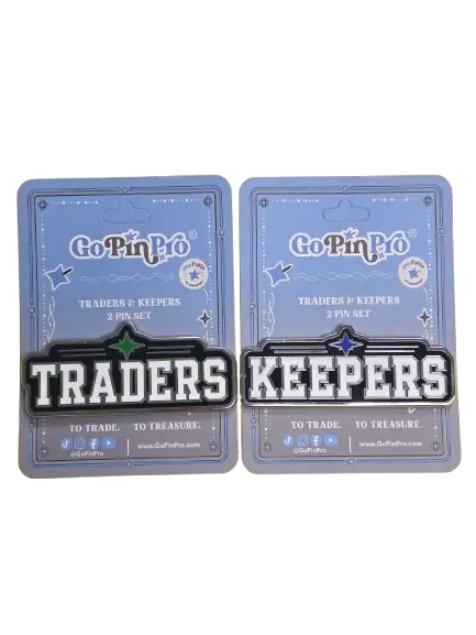 Traders & Keepers Pin Set | 2 Enamel Pins by GoPinPro GoPinPro