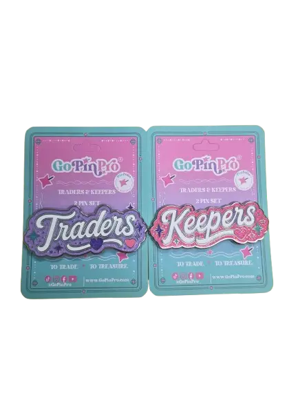 Traders & Keepers Pin Set | 2 Enamel Pins by GoPinPro GoPinPro