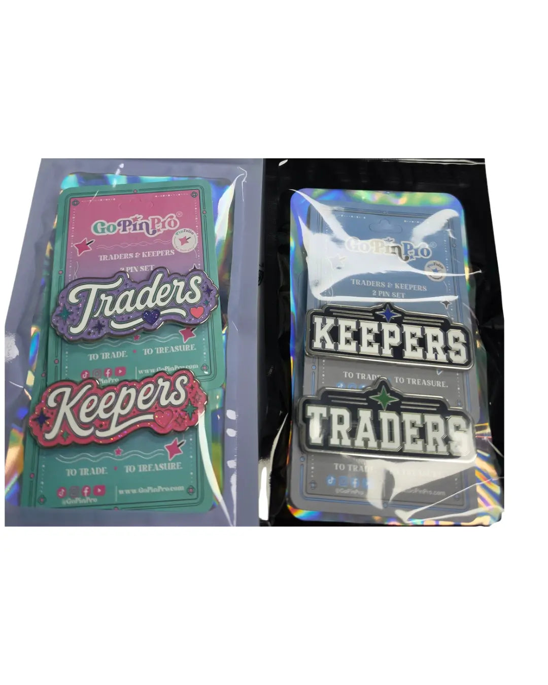 Traders & Keepers Pin Set | 2 Enamel Pins by GoPinPro GoPinPro