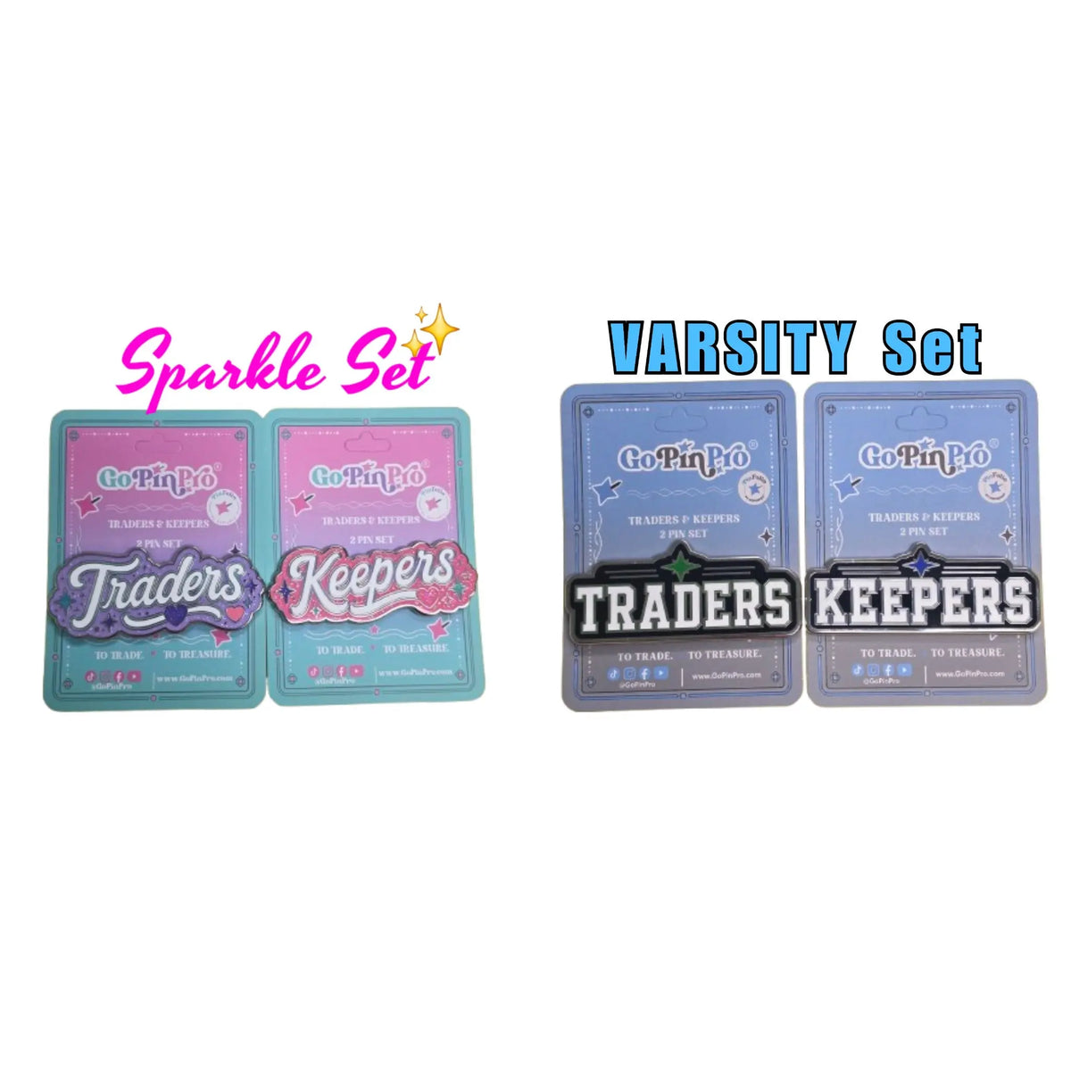 Traders & Keepers Pin Set | 2 Enamel Pins by GoPinPro GoPinPro