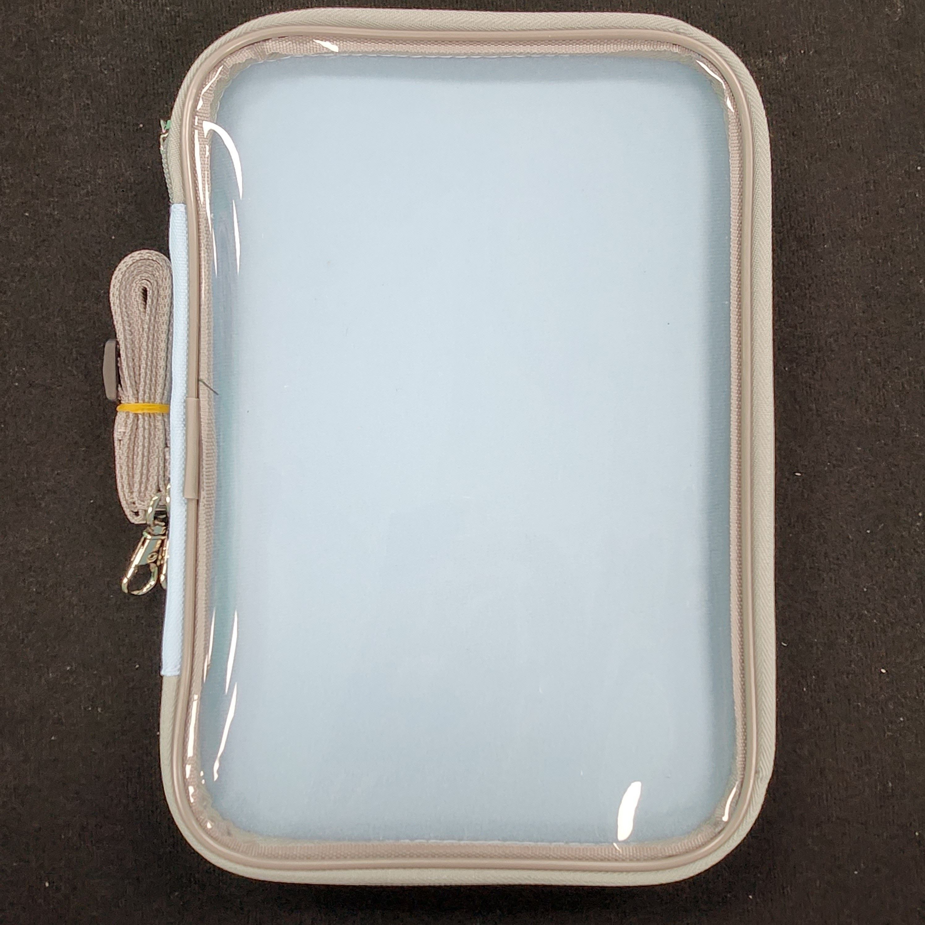 PinFolio® Show – Portable Enamel Pin Display and Storage Case with Stick'N'Go® Technology, Holds 100 Pins, Clear Front Window, Adjustable Strap