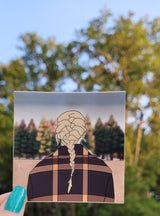 Evermore album cover die cut decal 3" x 3" sticker Taylor Swift inspired - GoPinPro