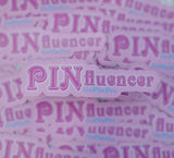 PINfluencer die cut 3.62" × 1" vinyl sticker - GoPinPro