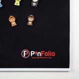 2' x 2'  Self-Healing Felt Covered Bulletin Board "PINspiration" By PinFolio with Track System (Safer Better Cork Alternative) - GoPinPro