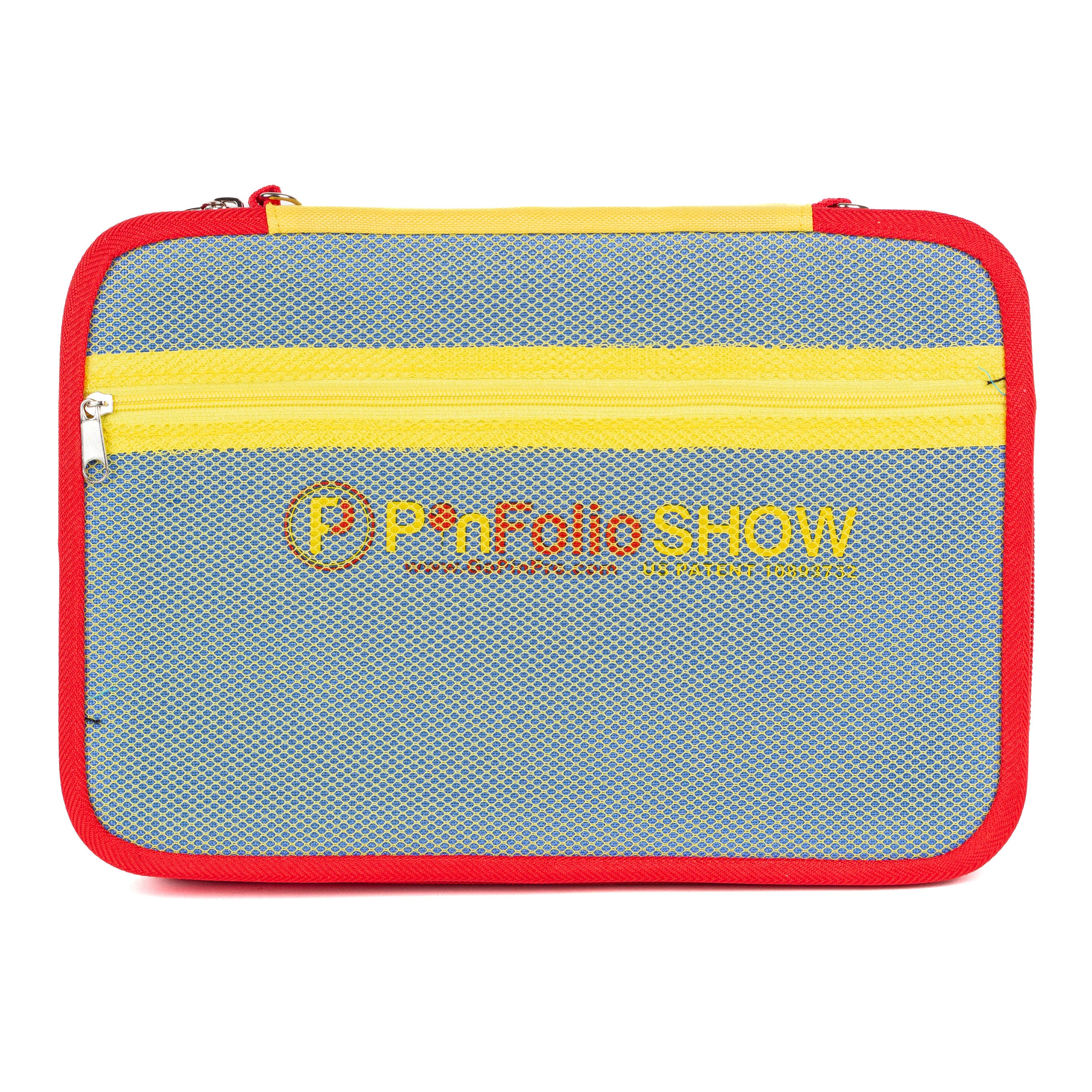 PinFolio® Show – Portable Enamel Pin Display and Storage Case with Stick'N'Go® Technology, Holds 100 Pins, Clear Front Window, Adjustable Strap